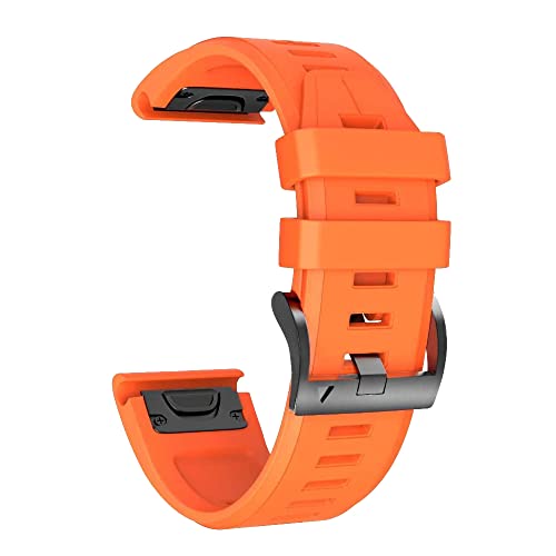 CYSUE 22 x 26 mm Schnellverschluss-Uhrenarmband aus Silikon für Garmin Fenix 7 7X 6 6X Pro 5 5X Plus 935 3HR MK2 MK1 EasyFit Smart Wirstbands, 22mm For Fenix 6 6Pro, Achat von CYSUE