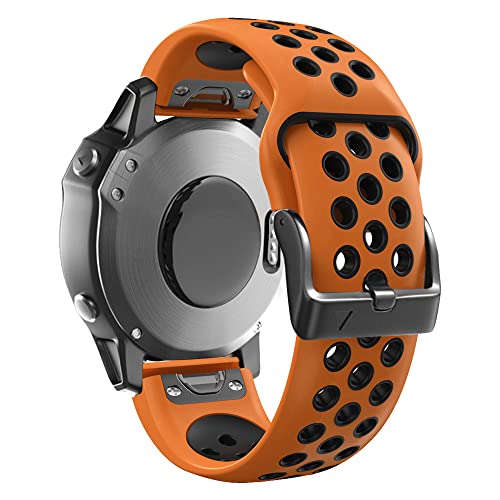 CYSUE Armband für Garmin Fenix 6 6X Pro 5 5X Plus 3 HR 945 MK2i MK1 S60 Armband 22 26 mm Silikon Schnellverschluss Armband, 26mm Width, Achat von CYSUE