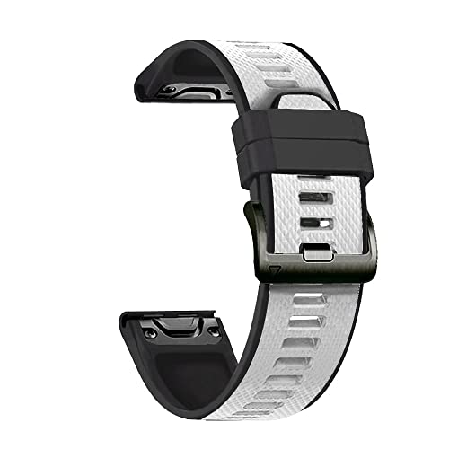 CYSUE Colorfu Ersatzarmband für Garmin offizielle Schnalle, Silikon-Schnellverschluss-Armband für Fenix 5X/5/3/3HR/6/6X/Forerunner 935/945, 26MM Fenix 6X Pro, Achat von CYSUE