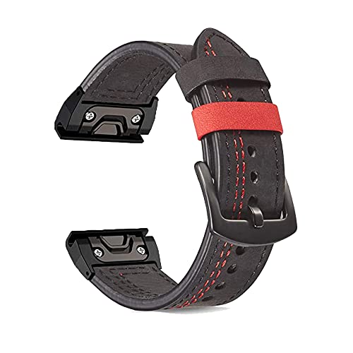 CYSUE Lederarmband für Garmin Fenix 7 7X 5/5X Plus/6/6X Pro/MK1/935 Smart-Armband 22 26 mm, schnell anzubringen, Armband, For 5 6 Pro, Achat von CYSUE