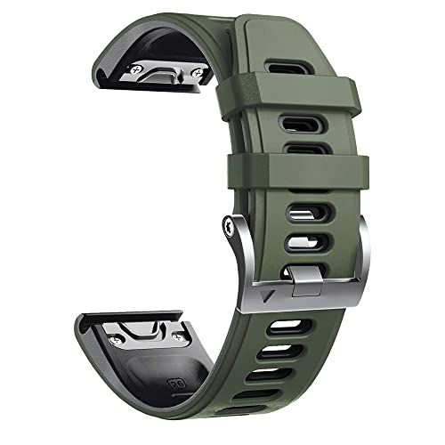 CYSUE Silikon-Armband für Coros Vertix 2 Smartwatch 22, 26 mm, Armband für Garmin Fenix 6X, 6 Pro, 7, 7X, 5, 5X Plus, 26 mm, Achat von CYSUE