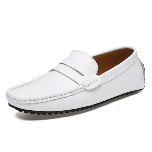 CZHIHANEG Herren Mokassins Hochwertige Leder Mode Slip-on Schuhe Fahrer Schuhe Casual Flache Schuhe 38-49 EU von CZHIHANEG