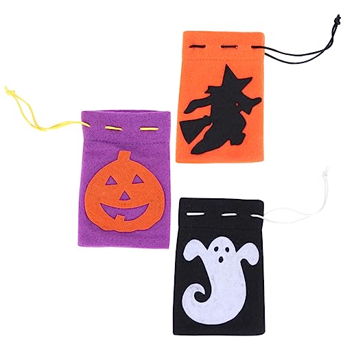 Cabilock 6st Halloween-süßigkeitsbeutel Taschen Für Halloween-leckerbissen Bonbon Halloween-snacktüten Säcke Süßigkeiten Süßigkeiten Halloween-kekstüten Süssigkeiten Stoff Kind Kürbis Sack von Cabilock