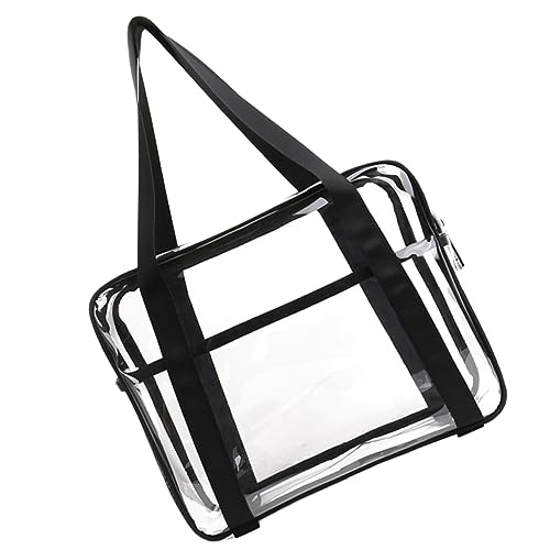 Cabilock Toilettenartikel-Organizer-Tasche Durchsichtiger Kulturbeutel Makeup Tasche Klarer Reißverschluss-handknall Durchsichtige Umhängetasche Tragetasche Druckbar Reisen PVC Handtasche von Cabilock