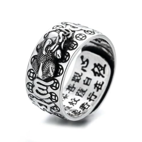 Caiduoduo Charme Punk geschnitzte Augen Herren Ring Fingerschmuck Hip Hop Rock Mode Ring Unisex Frauen Männer Party Metallringe Accessoires von Caiduoduo