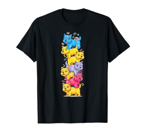 Lustiger Cairn Terrier Rainbow Back to School für Kinder, Jungen und Mädchen T-Shirt Lustiger Cairn Terrier Rainbow Back to School für Kinder, Jungen und Mädchen T-Shirt von Cairn Terrier First Day of School Teacher Outfits