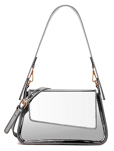 Caissip Abendtasche für Damen, Hobo-Tasche, Clutch, Y2K, glitzernd, silberfarben, Handtasche, Schultertasche, Partytasche, niedlich, metallisch, Crossbody-Tasche, B Silber, Einheitsgröße Caissip Abendtasche für Damen, Hobo-Tasche, Clutch, Y2K, glitzernd, silberfarben, Handtasche, Schultertasche, Partytasche, niedlich, metallisch, Crossbody-Tasche, B Silber, Einheitsgröße von Caissip