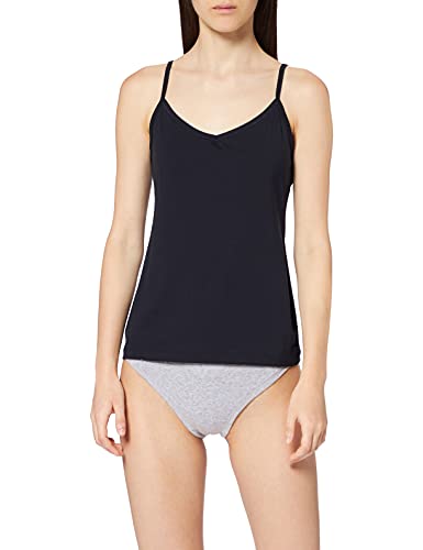 Calida Damen Natural Joy Spaghetti Top, Dark Lapis Blue, 36-38 von CALIDA