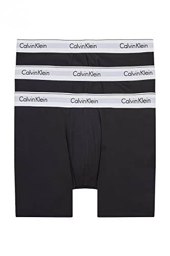 Calvin Klein Herren 3er Pack Boxer Briefs Baumwolle mit Stretch, Schwarz (Black/Black/Black), XXL von Calvin Klein Jeans