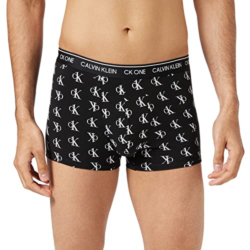 Calvin Klein Herren Trunk Boxershorts , Staggered Logo_black, XL von Calvin Klein Jeans