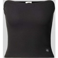 Calvin Klein Jeans Bandeau-Top mit Label-Detail in Black, Größe XS Calvin Klein Jeans Bandeau-Top mit Label-Detail in Black, Größe XS von Calvin Klein Jeans