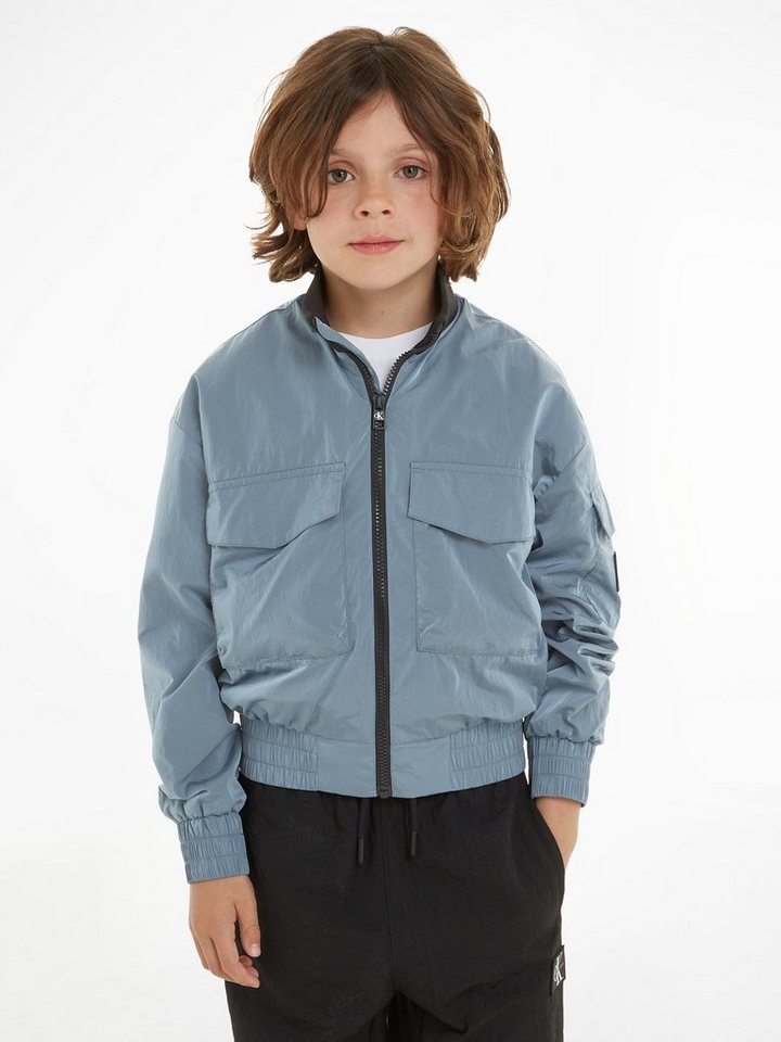 Calvin Klein Jeans Bomberjacke STRUCTURED NYLON ZIPPED BOMBER für Kinder bis 16 Jahre von Calvin Klein Jeans