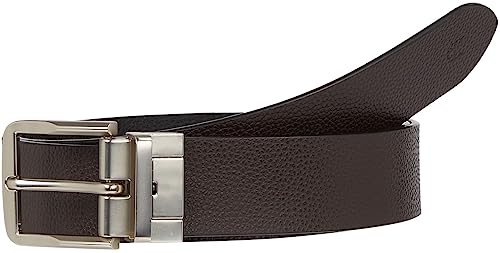 Calvin Klein Jeans Herren FL CL RO REV LTHR Belt 35MM Gürtel, Black Pebble/Bitter Brown Pebble, 115 von Calvin Klein Jeans