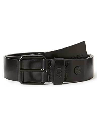 Calvin Klein Jeans Herren J 3.5CM ADJ Leather Belt Gürtel, Black, 675 (Herstellergröße: 95) von Calvin Klein Jeans