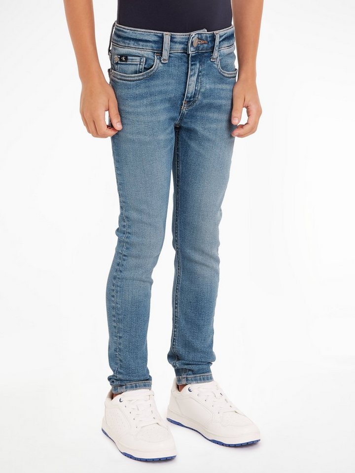 Calvin Klein Jeans Skinny-fit-Jeans SKINNY CLOUDY BLUE STRETCH Kinder bis 16 Jahre von Calvin Klein Jeans