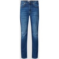 Calvin Klein Jeans Slim Fit Jeans mit Label-Details in Jeansblau, Größe 30/34 von Calvin Klein Jeans