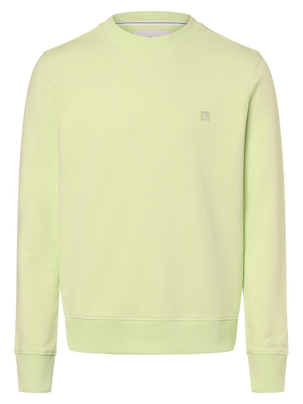 Calvin Klein Jeans Sweatshirt Herren Baumwolle, limone von Calvin Klein Jeans