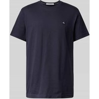 Calvin Klein Jeans T-Shirt mit Label-Badge in Marine, Größe L von Calvin Klein Jeans