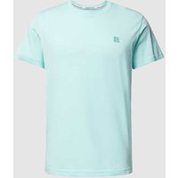 Calvin Klein Jeans T-Shirt mit Label-Stitching in Aqua, Größe XL von Calvin Klein Jeans