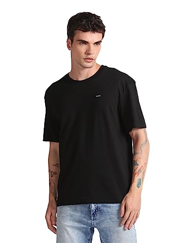 Calvin KLEIN - Men's Basic T-Shirt with Logo Patch - Size L von Calvin Klein