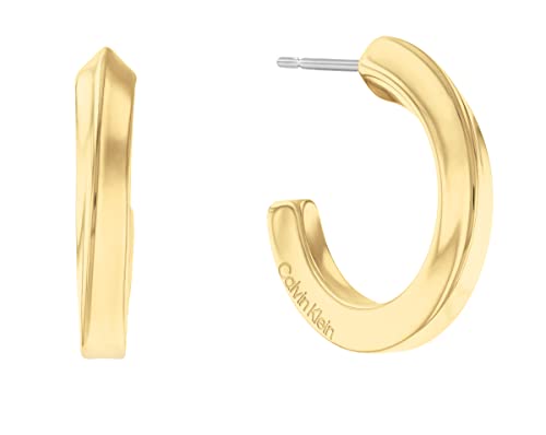 Calvin Klein Creolen für Damen Kollektion TWISTED RING Gelbgold - 35000311 von Calvin Klein