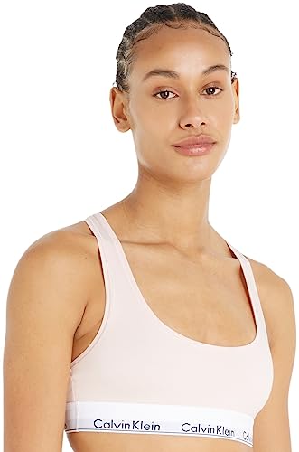 Calvin Klein Damen BH Bralette Bügellos mit Stretch, Rosa (Nymphs Thigh), S von Calvin Klein