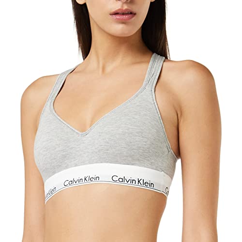 Calvin Klein Damen BH Bralette Lift Gepolstert , Grau (Grey Heather), M von Calvin Klein