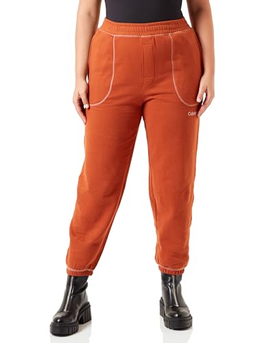 Calvin Klein Damen Jogger 000QS7041E Strickhosen, Orange (Ginger Bread/Copper Coin Stitching), M von Calvin Klein