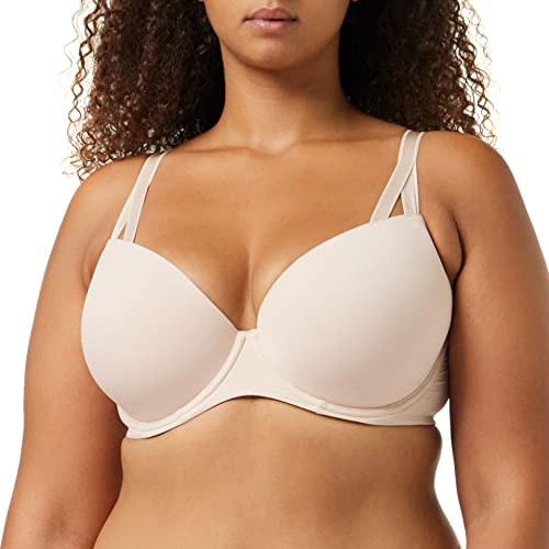 Calvin Klein Damen Push-Up BH Lift Demi mit Bügel, Beige (Beechwood), 80B von Calvin Klein