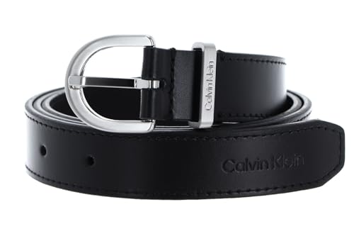 Calvin Klein Damen Must Metal Loop RND Belt 25MM K60K610158 Gürtel, Schwarz (Ck Black), 90 von Calvin Klein