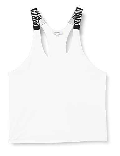 Calvin Klein Damen Tank Top Sport, Weiß (PVH Classic White), L von Calvin Klein