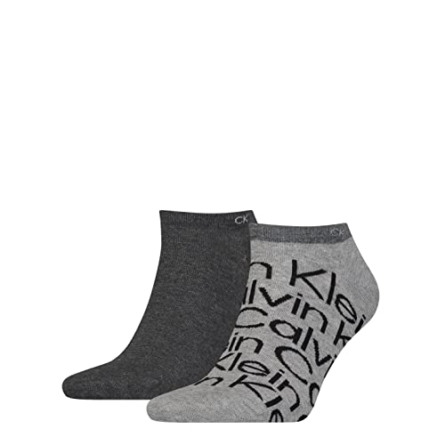 Calvin Klein Herren Sneaker Socken, Grau, 43/46 (2er Pack) von Calvin Klein