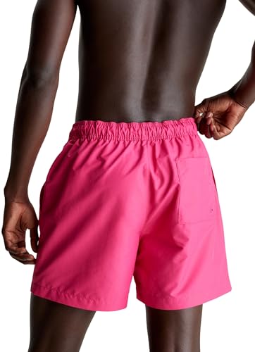 Calvin Klein Herren Badehose Medium Drawstring Mittellang, Rosa (Fuchsia Fedora), 5XL von Calvin Klein