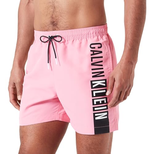 Calvin Klein Herren Badehose Medium Drawstring Mittellang, Rosa (Sachet Pink), L von Calvin Klein