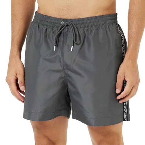 Calvin Klein Herren Badehose Medium Drawstring Mittlere Länge, Orange (Clay Pink), 4XL von Calvin Klein