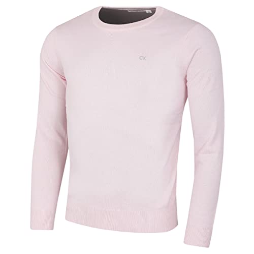 Calvin Klein Herren Baumwolle Sweater - Rosa - L von Calvin Klein