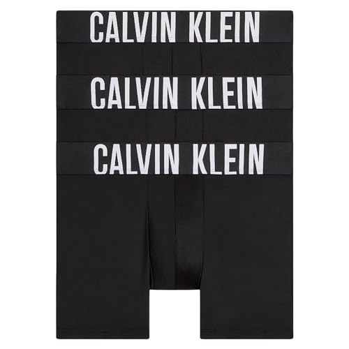 Calvin Klein Herren 3Pk 000NB3612A Boxer Briefs, Schwarz (Black, Black, Black), M von Calvin Klein