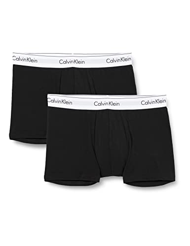 Calvin Klein Herren Boxershorts 2P TRUNK, Gr. Small, Schwarz (BLACK 001) von Calvin Klein Jeans