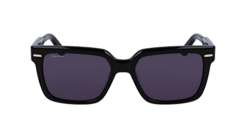 Calvin Klein Unisex CK22535S Sunglasses, 001 Black, 55 von Calvin Klein