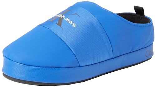 Calvin Klein Jeans Herren Home Slipper Mono YM0YM00840 Hausschuhe, Blau (Lapis Blue/Black), 44 EU von Calvin Klein Jeans