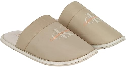 Calvin Klein Herren Hotel Slipper Surfaces YM0YM00757 Hausschuhe, Braun (Plaza Taupe/Apricot Orange), 41 EU von Calvin Klein