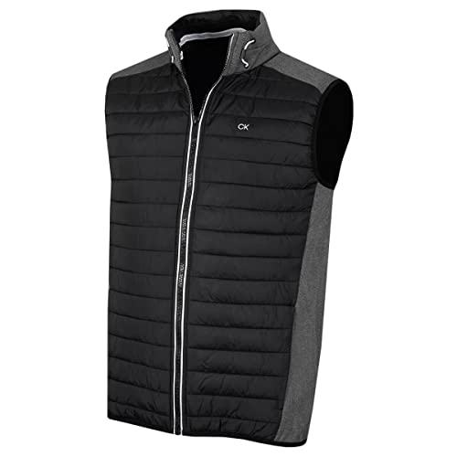 Calvin Klein Herren Hybrid Gilet - Holzkohle/Schwarz - M. von Calvin Klein