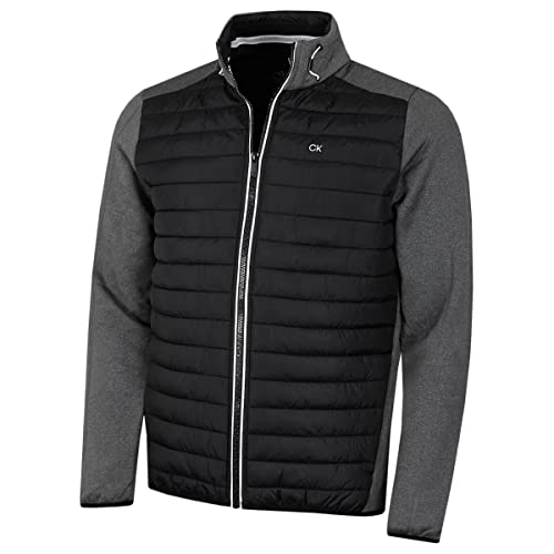 Calvin Klein Herren Hyrbid Jacke - Anthrazit/Schwarz - XXXL von Calvin Klein