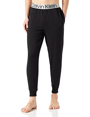 Calvin Klein Herren Jogger Pyjama-Unterteil, Black, L von Calvin Klein