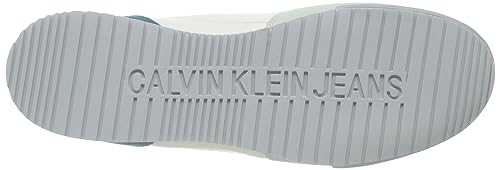 Calvin Klein Jeans – Low Profile Runner Mix, Herren-Sneaker, Cremeweiß/Arctic/Oyster Mushroom, 42 EU von Calvin Klein Jeans