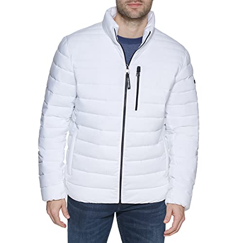 Calvin Klein Herren Leichte Puffer Wasserabweisende Daunenjacke Jacke, Weiss/opulenter Garten, XL Calvin Klein Herren Leichte Puffer Wasserabweisende Daunenjacke Jacke, Weiss/opulenter Garten, XL von Calvin Klein