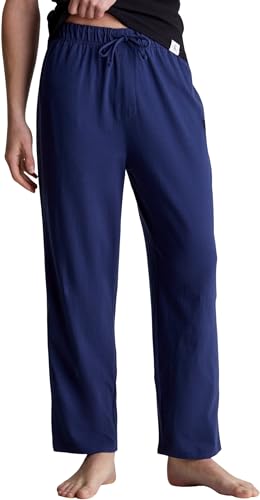 Calvin Klein Herren Pyjamahose Sleep Pant Lang, Blau (Blue Shadow), L von Calvin Klein