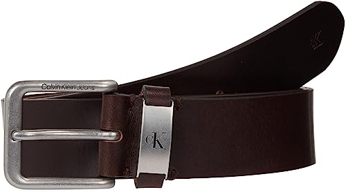 Calvin Klein Jeans Herren Gürtel Met Loop 4,0 cm Ledergürtel, Braun (Bitter Brown), 90 von Calvin Klein Jeans