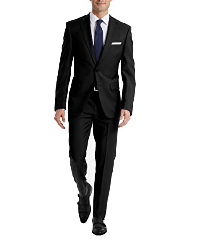 Calvin Klein Herren Slim Fit Separates Business-Anzug Hosen-Set, schwarz, 31W x 30L von Calvin Klein