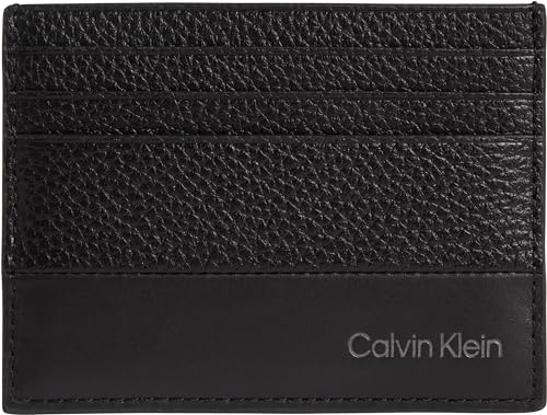 Calvin Klein Herren Kartenetui aus Leder, Schwarz (Ck Black), Einheitsgröße von Calvin Klein Jeans